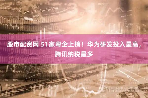 股市配资网 51家粤企上榜！华为研发投入最高，腾讯纳税最多